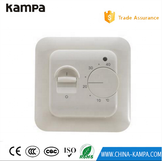 Factory Supply 220V 16A Mechanical Manual Operation Floor Heating Room Thermostat Indoor Warming Temperature Controller