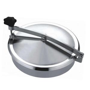 China Normal Pressure Stainless Steel Manhole Cover , Tank Round Manhole Cover on sale