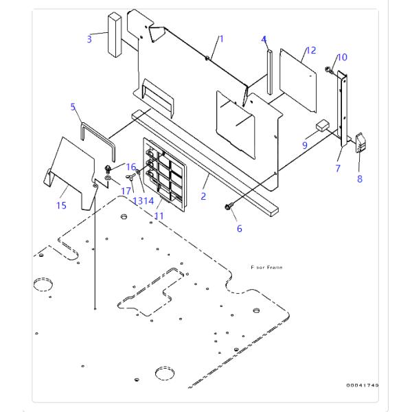 208-979-7620 2089797620 Filter Support For Excavators HB205 HB215 PC130 PC160 PC180