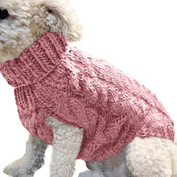 Striped dog winter clothes