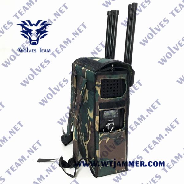 High Power Manpack Multiband RF signal All Cell Phone jammer
