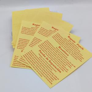 Printed Inflatable Repair Patches Waterproof Rectangular Swimming Pool Repair