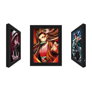 Lenticular Flip Change Anime 3D Poster Frame LED Light Box