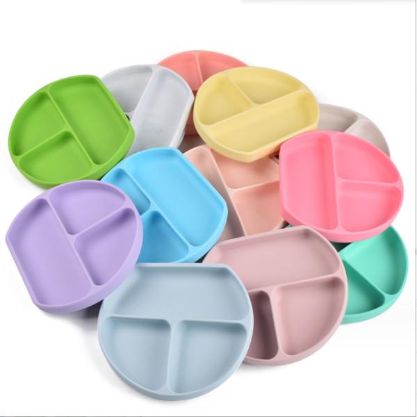 Plate Production Safe and Durable Food Grade Silicone Suction Plate for Baby