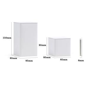 Square 0.23mm Tinplate Tea Tin Boxes Screen Printing