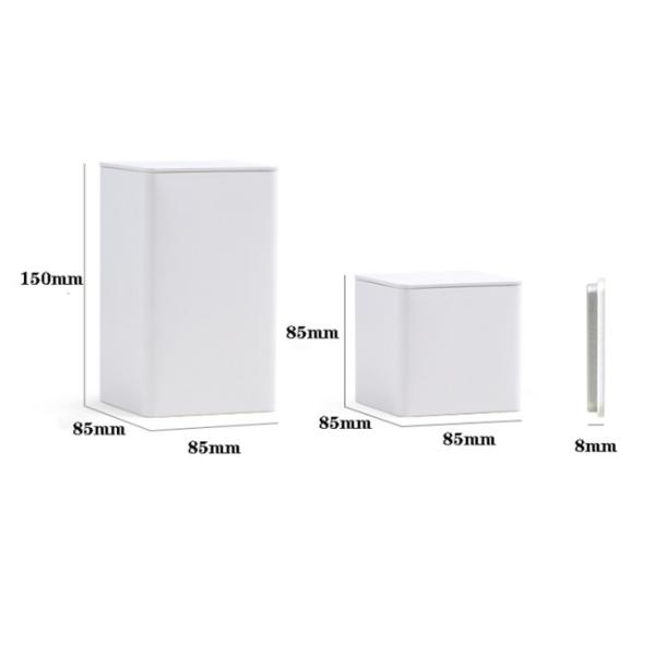 Buy Square 0.23mm Tinplate Tea Tin Boxes Screen Printing at wholesale prices