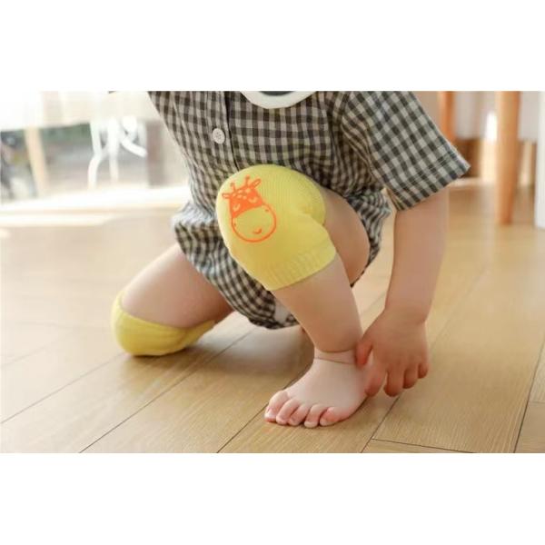 Anti Slip Infant Crawling Knee Pads Anti Drop Cotton Elbow Pads Non Skid
