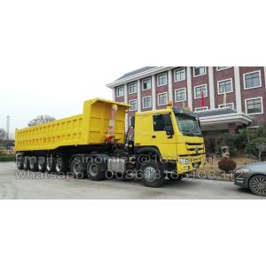 SINOTRUK 6 Axle Dump Trailer , Heavy Duty Tipper Trailer With FUWA Brand Axle