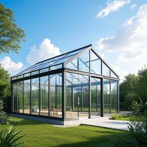 China Custom Aluminium Glass House UV Protection Outdoor Glass Sunroom on sale