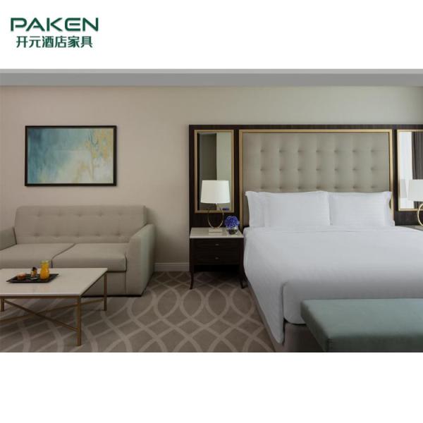 Customized 5 Star Solid Wood Hotel Bedroom Sets