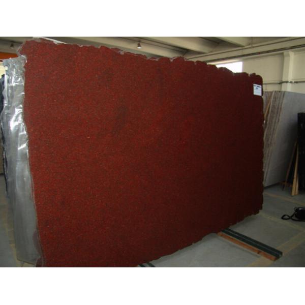 Polished Flamed Granite Stone , India Imperial Flower Red Granite Slab