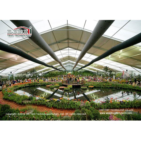 Outdoor Aluminum Marquee Tent With PVC Window Sidewalls Around For Flower Show