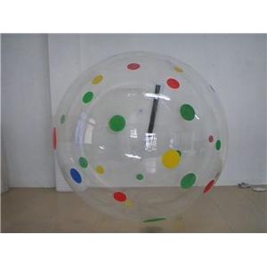 Clear PVC Inflatable Water Balls with Color Dots For Kids Inflatables Pools