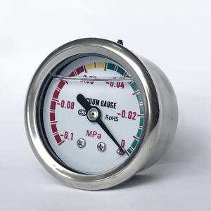 0.1 MPa Vacuum Pressure Gauge Ss316 Pressure Gauge Glycerine Filling Manometer