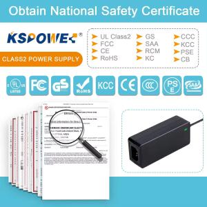 Desktop Version 12V 5A Class Two Power Supply 240VAC 50Hz 1.2m DC Line Figure