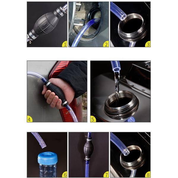 PP Hand Pump for Quick and Easy Suction of Oil Water Petrol Diesel Fuel Liquid Pipe