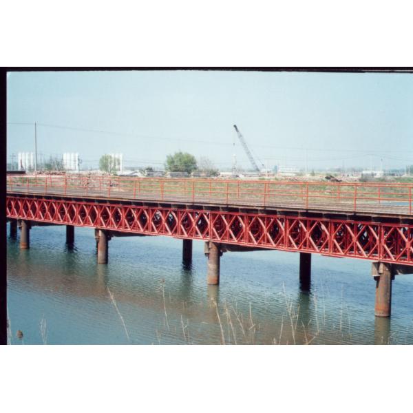 Buy Cb250 Prefabricated Steel Bailey Suspension Bridge Length 25-87.6m at wholesale prices