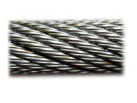 Buy API 9A Oilfield 30mm 1X19 Galvanized Steel Wire Rope at wholesale prices