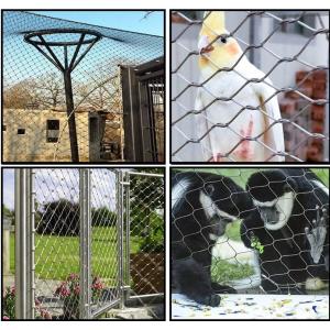 Customized Shape Design Stainless Steel Rope Mesh with Diamond Hole Shape for