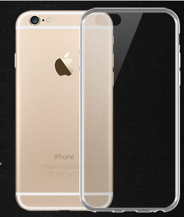 Case for iPhone 6/6 Plus, simple design, TPU material, Soft and transparent,
