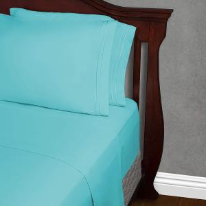 Solid Pattern Microfiber Bed Sheet Set 133 * 60 Fabric Density