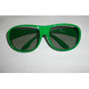 Green Linear Polarized 3D Glasses Plastic Eyewear For Movie