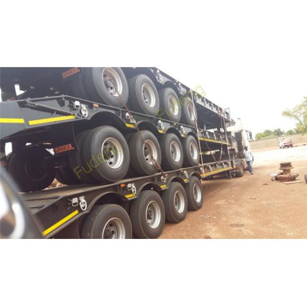 Multi-axle hydraulic Low Bed Trailers detachable gooseneck lowboy semi trailer 100 ton