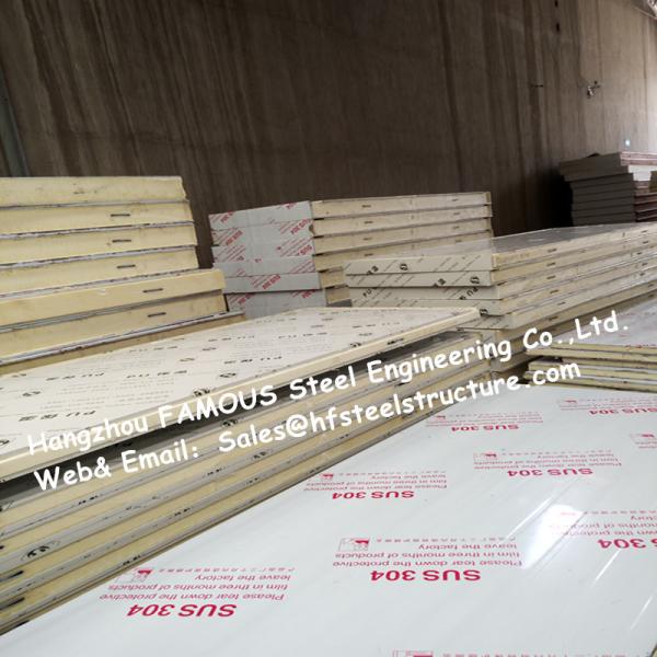 Buy Sliding Door / Swing Door PU Cold Room Panel Thickness 100mm For Walk In Freezer at wholesale prices