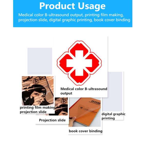 Waterproof Plate Making Film Inkjet Film Translucent Gloss 0.10mm Thickness