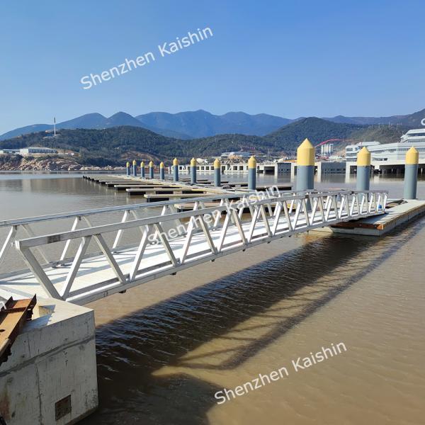 Buy Marina Floating Dock Aluminum Gangways WPC / Plastic / Wood Deck at wholesale prices