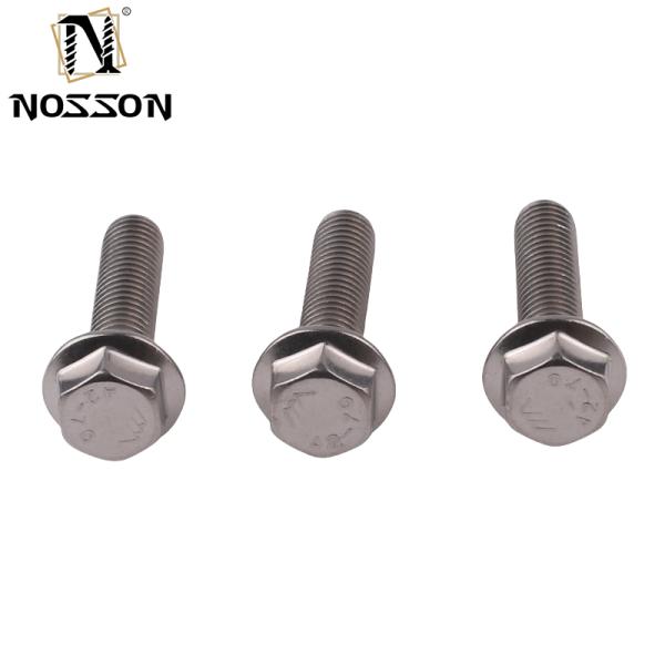 Black Oxide SCM 435 Alloy Steel Grade 5 UNC Hex Head Serrated Flange Bolt with DIN Standard Grade A2-70/A4-80/304/316