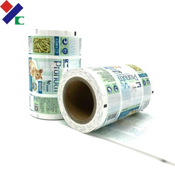 Laminated Printed Food Packaging Film Roll 76mm Core 30 Micron