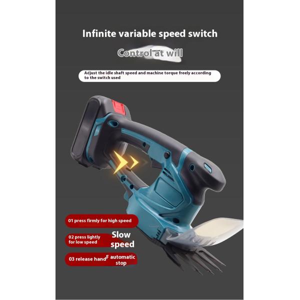 BobenHousehold Small Rechargeable Hedge Trimmer Multifunctional Portable Garden Garden Trimmer Hedge Shears