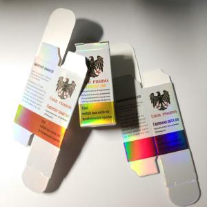 Custom Small Hologram Paper 10ml Vial Box For Steriod Pharma Medicine