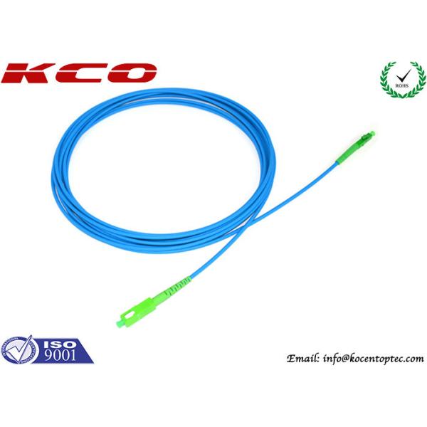 Rodent-resistant SM cable SC/APC to LC/APC sinplex armored optical fiber patch