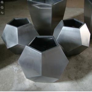 90cm outdoor flower metal planter copper hexagonal garden pots