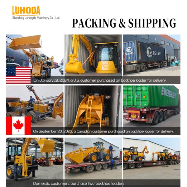 Hot Sale Four-wheel Drive Mini Backhoe Excavator Loader Small Backhoe Loader Diesel Wheel Loader for Sale