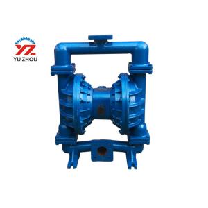 Teflon Double Diaphragm Pump Cast Iron Stainless Steel For Food QBY Series