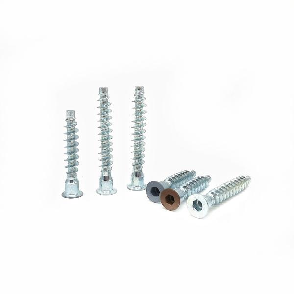 Countersunk Hexagon Cross-Thread Screws Furniture Self-Tapping Straight-Trimming