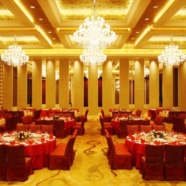 Decorative Sliding Door Folding Partition Walls with Aluminium Frame for Banquet Hall