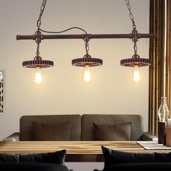 Retro Industrial Style Chandelier Creative Restaurant Iron Lamp Bar Clothing