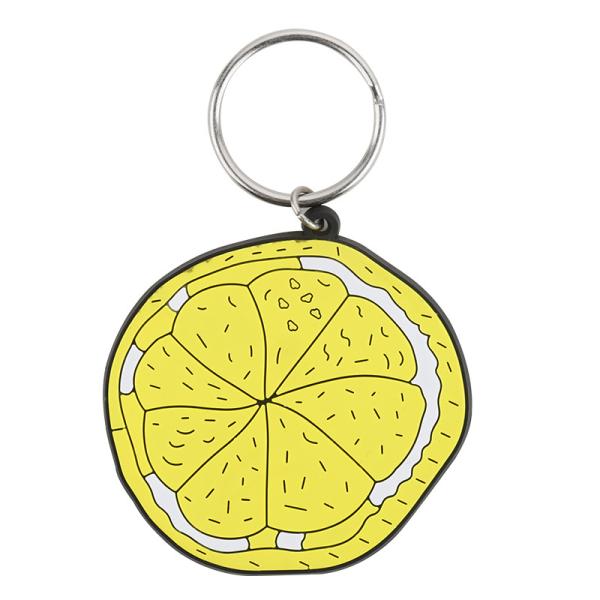 Custom Logo Promotional Gifts Front Single-side 3D Soft Touch PVC Non-Toxic Rubber Keychain