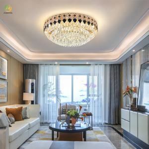 JYLIGHTING Light Luxury Crystal Living Room Lamp Modern Simple Bedroom