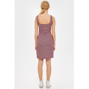Gingham Women Dress Mini Summer Tank Dresses Ladies