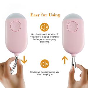 Rechargeable LED Flashlight Sos Self Defense Siren Emergency Siren Alarm