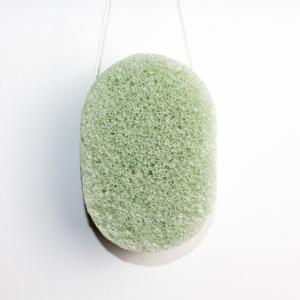 OEM ODM Vegetable Fibre Konjac Green Tea Sponge For Acne Prone Skin