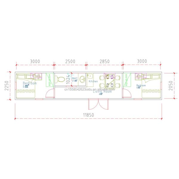 Galvanized Steel Bending 180g and Aluminum Alloy Windows 40ft Modern Design Prefabricated Wooden Container House for Hotel Shop