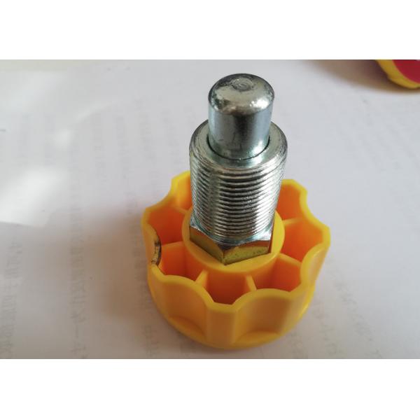 Yellow Caps Gym Equipment Parts / Weight Pop Pin For Strength Equipment