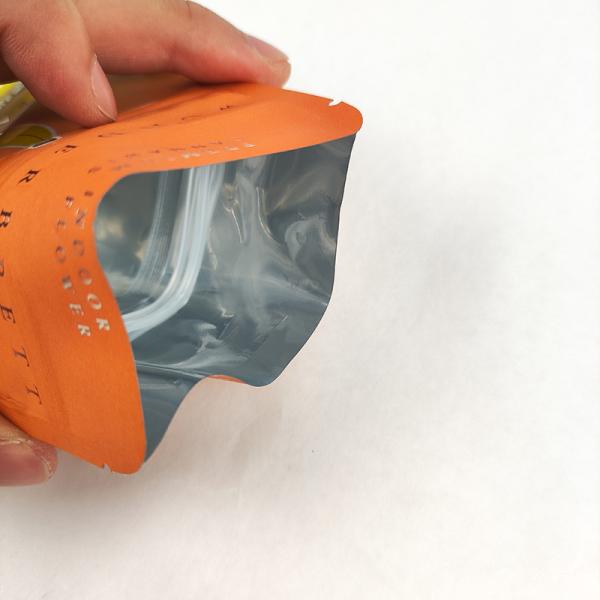 Resealable Heat Seal Aluminized Foil Smell Proof Mylar weed Bags