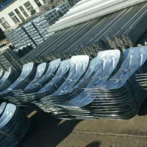 Roadway Safety S235jr Galvanized Steel Highway Guardrail with Steel Fishtail